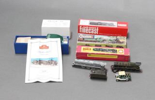 An unmade Fine Cast model loco and tender kit, ditto DJH model locomotive and other locomotives etc 
