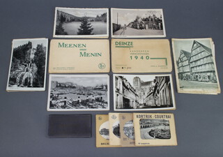 A collection of 1940's black and white postcards 