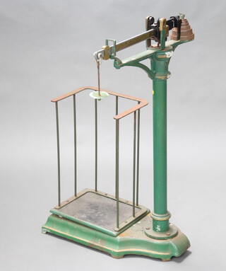 C Pollard Ltd., a pair of platform scales to weight 20 stone 