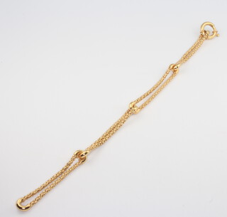 A 9ct yellow gold bracelet 6.6 grams, 18cm 