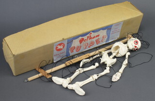 A Pelham puppet skeleton boxed