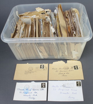 A quantity of Elizabeth franked and stamped envelopes 