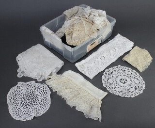 A collection of Victorian lace trimming 