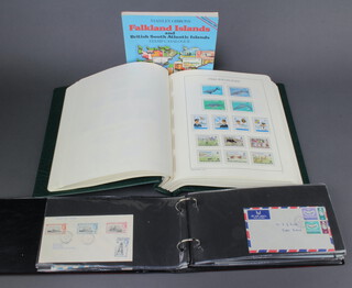 An album of George VI and Elizabeth II mint Falkland Island Dependency stamps together with an album of Falkland Island first day covers  