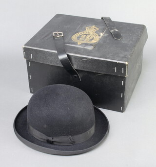 A gentleman's Olney bowler hat size 6 1/2 in a Christies box  