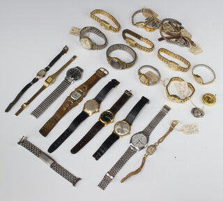 A lady's silver cased wristwatch inscribed Mappin and minor wristwatches 