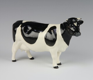 A Beswick figure - Friesian Cow CH. Claybury Leegwater no.1362A modelled by Arthur Greddington, gloss finish 11.9cm 