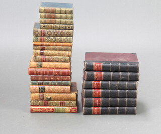 Volumes 1 - 6 Edgar Sanderson, "The British Empire, Home and Abroad" published by Gresham 1902 together with various other leather bound volumes including Prescott 'Conquest of Peru' 