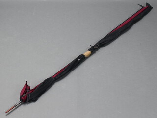 Two Abu coarse fishing rods both in cloth bags 