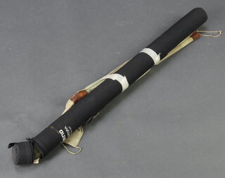 A David Norwich M400 4 piece 6/7 line weight travel fly fishing rod in bag together with an Shimano hard tube case 