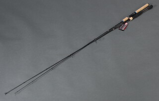 A Berkley E Motion 3-15G perch trout spinning fishing rod and an Abu Devil spinning 2-10g perch trout rod 