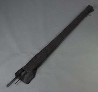 An Abu Endeavour float fishing rod together with a Shakespeare Aurora 12' match rod 