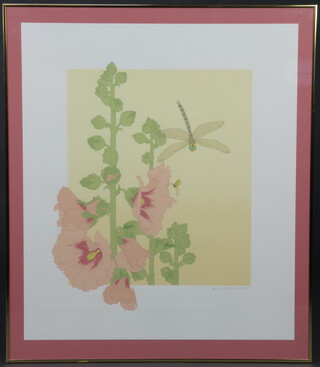 P H, botanical print, no.184/500, 57cm x 46cm together with another indistinctly signed no. 64/100 73cm x 62cm 
