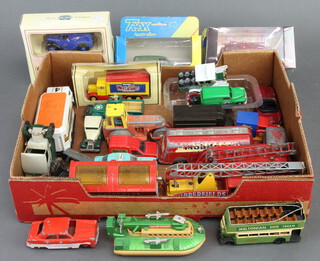 A Matchbox K105 Hover Raider together with assorted toy cars