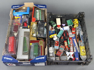 A boxed Gilbow diecast model of a Maidstone B District District Grenadier bus, 8 other boxed toys together with a quantity of playworn toys