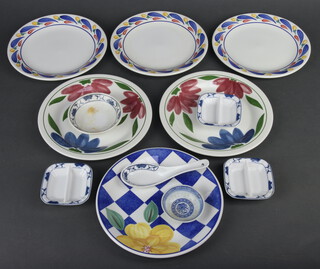 Six Continental side plates and minor modern Oriental china