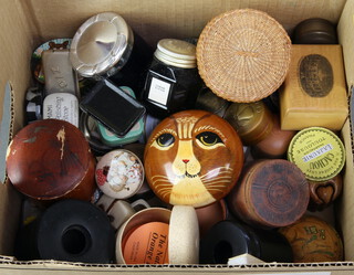 A collection of collectors tins and trinket boxes