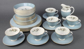 A Royal Doulton Rose Elegans tea set 
