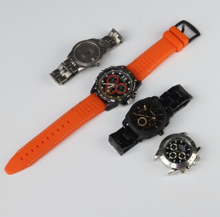 A gentleman's Tissot calendar wristwatch, 3 others 