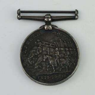 An Afghanistan medal 1878 to 1880 to No.1086. LCE.Corpl.W.Walpole.15th Hussars 