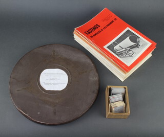 British Steel Casting Research Association, a 16mm sound and colour film "Steel with a 1000 qualities", 12 black and white educational slides relating to the steel industry together with a quantity of A.PV.-Paramount Ltd news letters 