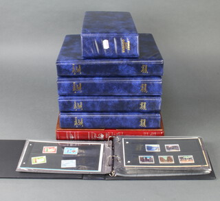 Two ring bound albums of Jersey mint stamps together with 5 albums of GB and Jersey first day covers 
