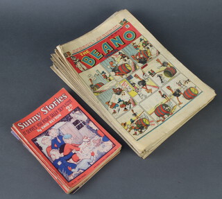 Various editions of The Beano and The Dandy comics 1947, 48, 49 and 50 and various editions of Sunny Stories 1946, 48, 49 and 50 