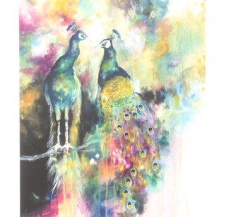 Katy Jade Dobson (1988), limited edition print, signed in pencil "Divine" study of peacocks no. 19 of 75, 72cm x 59cm 
