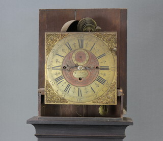 Thomas Ryder of London, an 8 day grand sonne chiming longcase clock, striking on 9 bells, the 30cm gilt dial with silvered chapter ring, minute indicator and marked Thomas Ryder London, with strike chime arm to the side, contained in an oak case, complete with pendulum and 3 weights 220cm h x 48cm w x 24cm 
