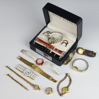 A lady's vintage Mirexal calendar wristwatch and minor vintage watches 