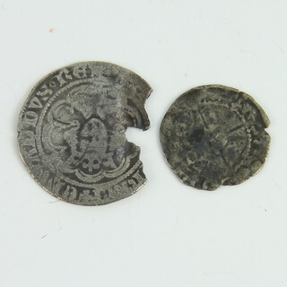 An Edward III groat and a Henry V penny 