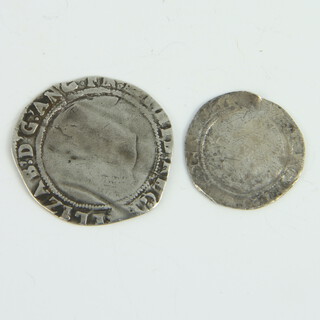 An Elizabeth I sixpence and a ditto penny 