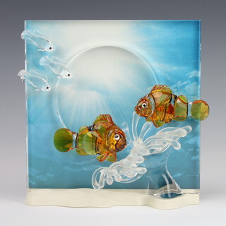 A Swarovski Crystal Wonders of The Sea "Harmony" depicting a group of clown fish 20cm, boxed
