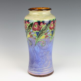 A Royal Doulton oviform vase decorated with spring flowers X885917333 28cm 