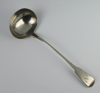 A George III fiddle pattern soup ladle, London 1818, 185 grams 