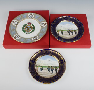 Two Spode commemorative plates - The Battle of Britain Anniversary 1940 - 1990 no 1205/5000 and ditto no. 1226/5000, 22cm boxed and a ditto The Battle of Britain Plate 1940-1990 no.482/1940