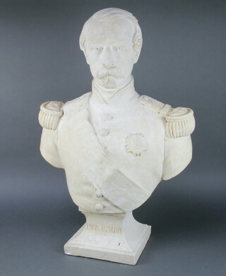 A composition bust of Louis Napoleon 83cm h 