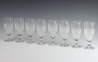 A set of 8 Waterford Crystal Colleen pattern champagne glasses 