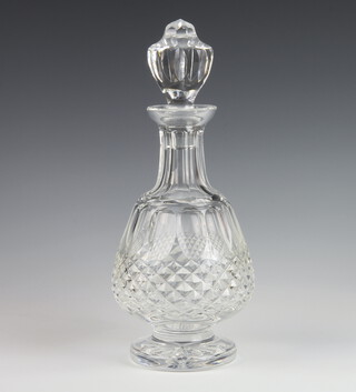 A Waterford Crystal Colleen pattern mallet shaped decanter and stopper 