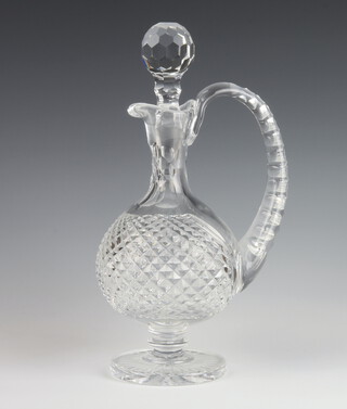 A Waterford Crystal Colleen pattern ewer and stopper 