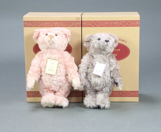 A Steiff 1997 British Collectors limited edition bear Rose 38, complete with certificate no.00772, boxed and a ditto 1999 Grey 36 certificate 02786  