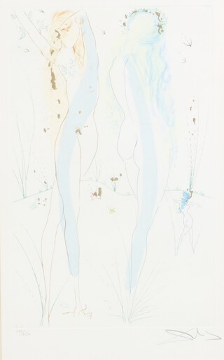 Salvador Dali (1904-1989), print "Les Venus Jeunes" limited edition print no.139 of 250, bearing a signature Dali, 45cm x 27cm 