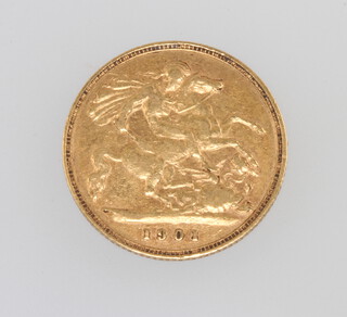 A half sovereign 1901