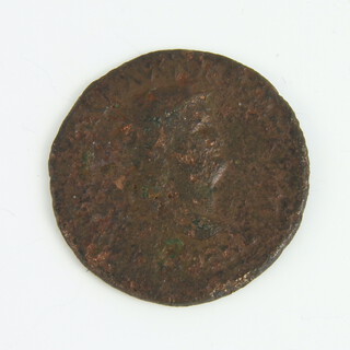 A Nero hammered copper coin 