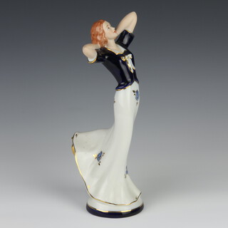 A Royal Dux figure of a standing lady 22265 27cm