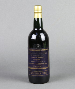 A bottle of Blandy's Madeira LDA Verdelho 1880 Solera