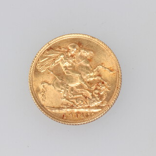 A George V sovereign 1914