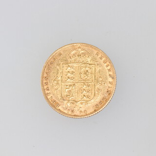 A Victorian half sovereign 1890