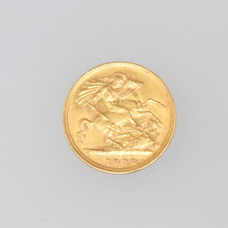 A Victorian half sovereign 1898