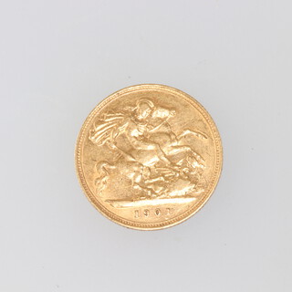 A Victorian half sovereign 1901